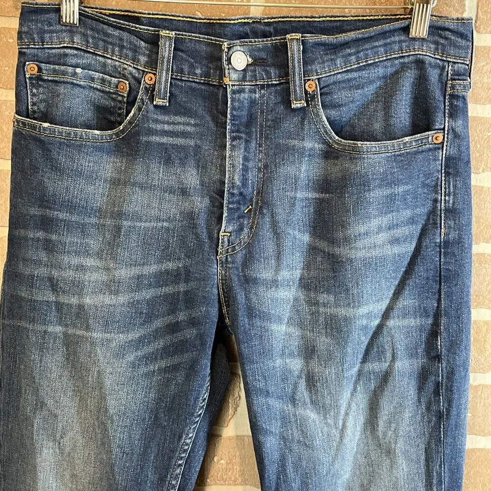 Levis 511 Jeans Mens 34x34 Blue Denim Cotton Stretch
